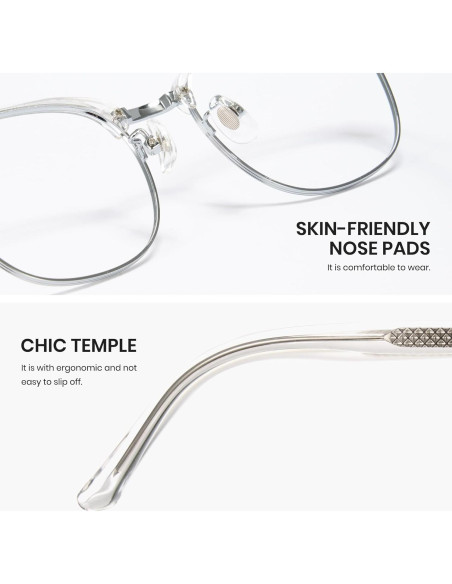 Gafas de bloqueo de luz azul Cyxus unisex oro para computadora Gafas de bloqueo de luz azul Cyxus unisex oro para computadora