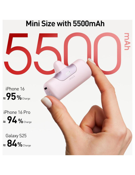 Cargador Portátil iWALK 5500mAh Carga Rápida USB-C Rosa Cargador Portátil iWALK 5500mAh Carga Rápida USB-C Rosa