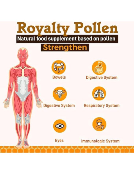 Polvo de Polen de Abeja Royalty 198g | 100% Puro y Natural Polvo de Polen de Abeja Royalty 198g | 100% Puro y Natural