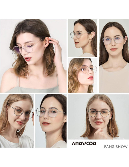 Gafas de Luz Azul ANDWOOD Mujeres Ojos de Gato 2 Paquete Gafas de Luz Azul ANDWOOD Mujeres Ojos de Gato 2 Paquete