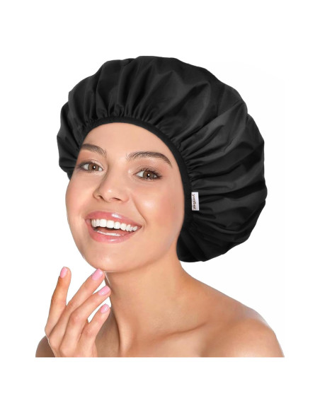 Gorro de Ducha Impermeable YANIBEST - Doble Capa Lavable Gorro de Ducha Impermeable YANIBEST - Doble Capa Lavable