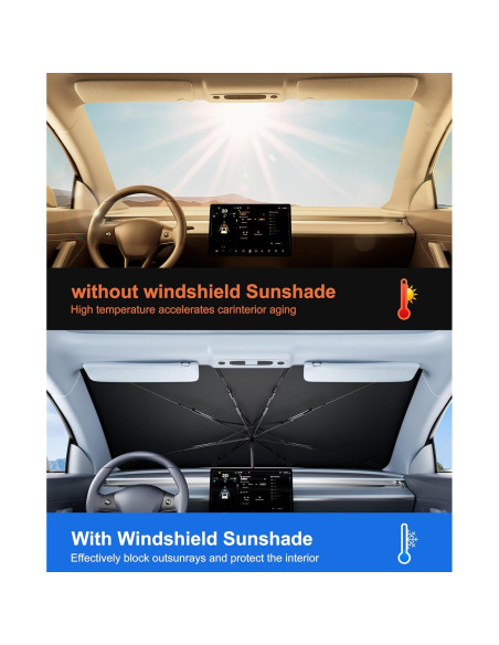 Protector Solar Plegable Cimesen para Parabrisas - Ajuste Universal Protector Solar Plegable Cimesen para Parabrisas - Ajuste Universal