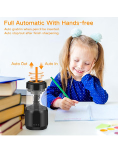 Sacapuntas Eléctrico Automático VERYHDSN 2000mAh 6-8mm 2