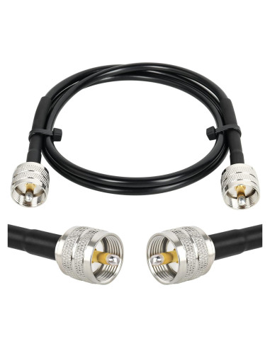 Cable Coaxial UHF Macho a Macho 0.91m XRDS-RF para Radio CB