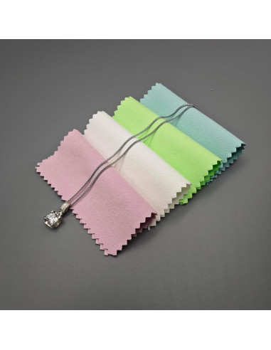 Paños de Limpieza de Joyería USHIGOO 50 Piezas 8x8 cm