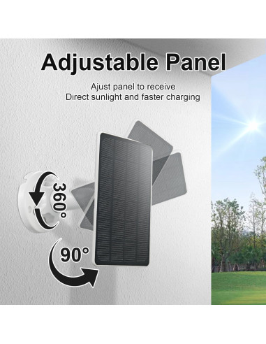 Cargador Solar GENDOING 5W para Arlo Pro 4 y Ultra 2