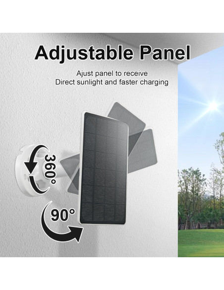 Cargador Solar GENDOING 5W para Arlo Pro 4 y Ultra 2 Cargador Solar GENDOING 5W para Arlo Pro 4 y Ultra 2