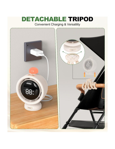 Ventilador Portátil TRELC SG-F1 Grande Sin Aspas Beige