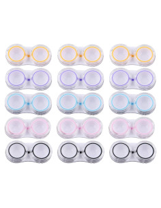 15 Cajas de Lentes de Contacto KISEER - Almacenamiento Portátil