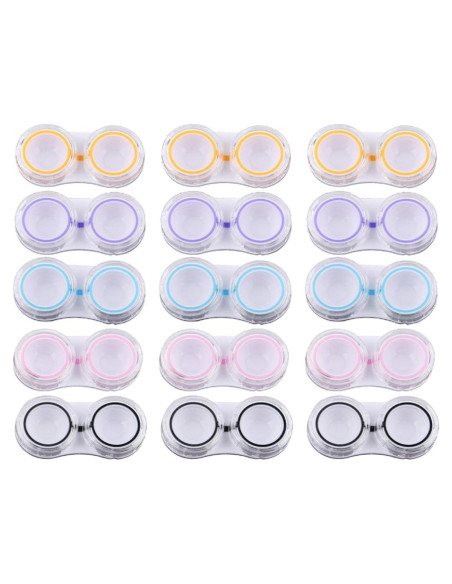 15 Cajas de Lentes de Contacto KISEER - Almacenamiento Portátil 15 Cajas de Lentes de Contacto KISEER - Almacenamiento Portátil