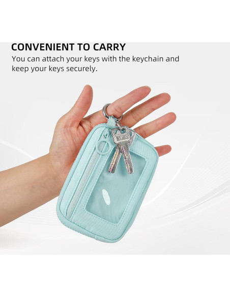 Cartera Didida Iris con Cremallera y Ventana ID Aqua Cartera Didida Iris con Cremallera y Ventana ID Aqua