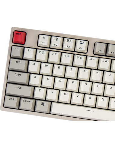 Teclado Mecánico Keychron C2 Hot-swappable 104 Teclas Rojo