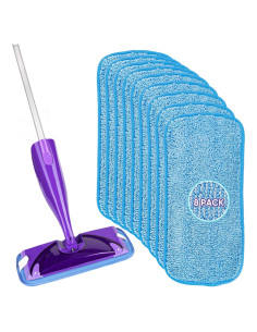 Paños de Mopa Reutilizables HOMEXCEL 30.48 cm - Paquete de 8