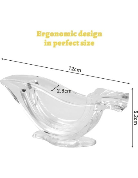Exprimidor Manual de Limón XIEJ 2 Pcs Acrílico Transparente Exprimidor Manual de Limón XIEJ 2 Pcs Acrílico Transparente