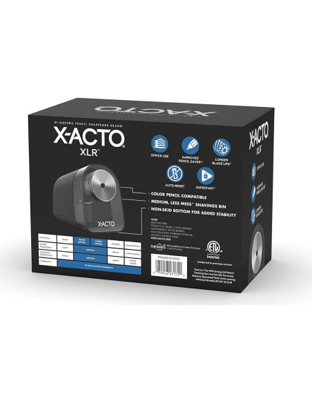 Sacapuntas Eléctrico X-ACTO XLR Negro con Auto-Reset Sacapuntas Eléctrico X-ACTO XLR Negro con Auto-Reset