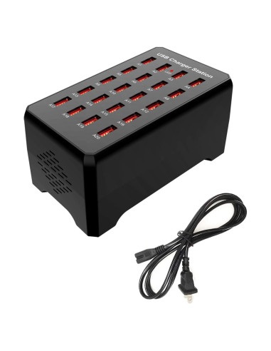 Estación de Carga USB MaxLax 20 Puertos 100W 0.52kg