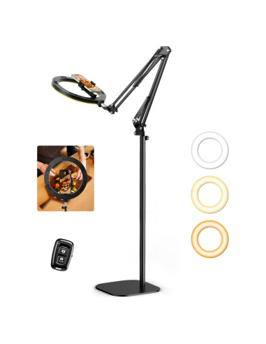 Anillo de Luz Evershop 25,4 cm con Soporte para Teléfono