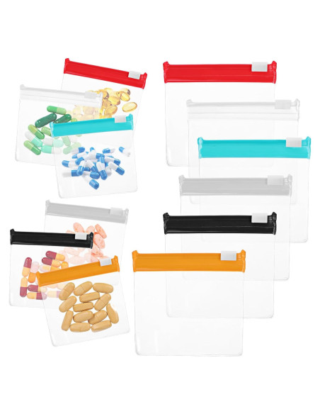 12 Bolsas de Almacenamiento Reutilizables Ptwola 7.8x7.3cm 12 Bolsas de Almacenamiento Reutilizables Ptwola 7.8x7.3cm