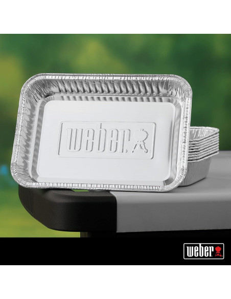 Bandejas de Goteo de Aluminio Weber 10 Piezas 19.05 x 12.7 cm Bandejas de Goteo de Aluminio Weber 10 Piezas 19.05 x 12.7 cm