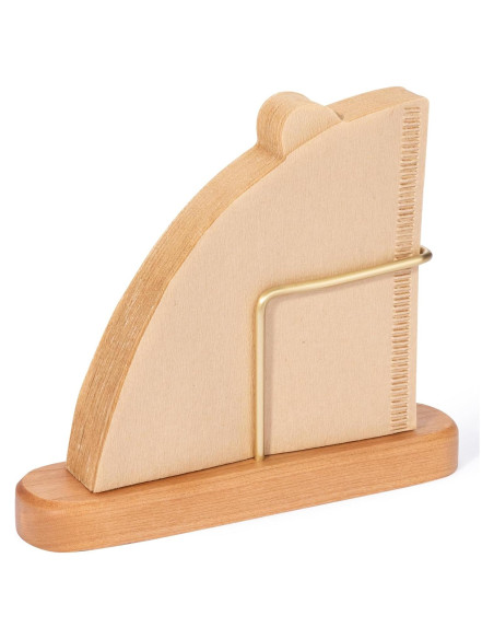 Soporte para Filtros de Café Jumperlay Madera Nogal y Latón 40pcs Soporte para Filtros de Café Jumperlay Madera Nogal y Latón 40pcs