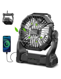 Ventilador Portátil CONBOLA X23-PRO 20400mAh USB C LED
