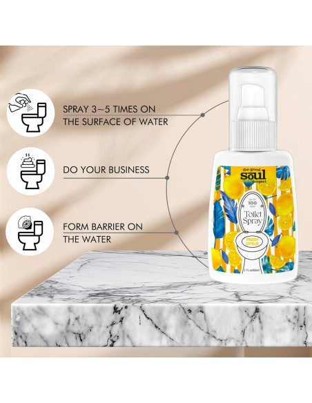 Spray Eliminador de Olores para Inodoro The Good Soul 59 ml Spray Eliminador de Olores para Inodoro The Good Soul 59 ml