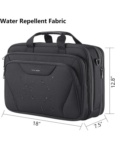 Bolsa KROSER para Laptop 17.3" Expandible Resistente Agua