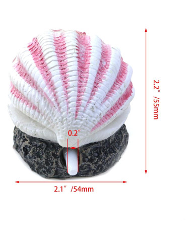 Ornamento de Acuario Tighall Volcán con Piedra de Aire 54x55mm