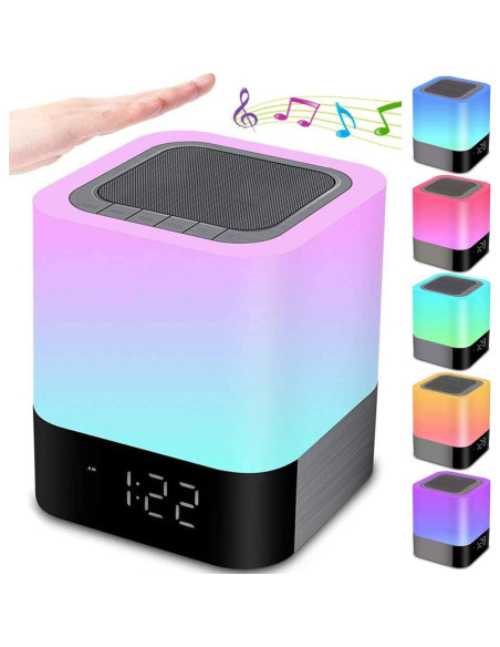 Altavoz Bluetooth Gallstep DY28P con Lámpara LED y Reloj Despertador Altavoz Bluetooth Gallstep DY28P con Lámpara LED y Reloj Despertador