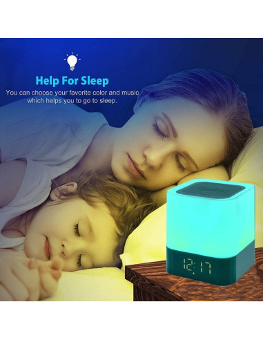Altavoz Bluetooth Gallstep DY28P con Lámpara LED y Reloj Despertador