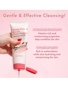 Limpiador Espumoso Dulce de Durazno TONYMOLY 283g 2