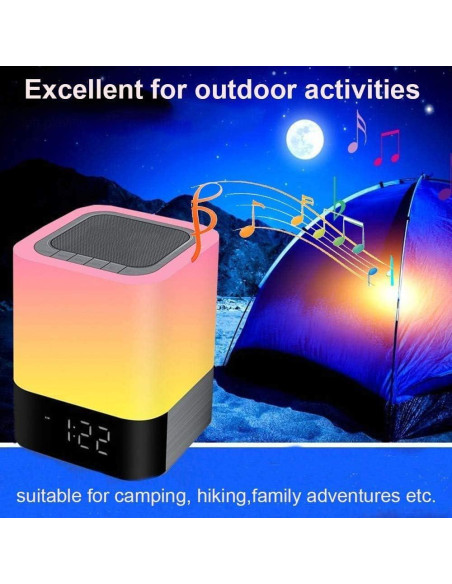 Altavoz Bluetooth Gallstep DY28P con Lámpara LED y Reloj Despertador Altavoz Bluetooth Gallstep DY28P con Lámpara LED y Reloj Despertador