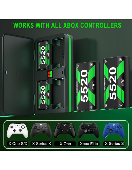 Paquete de Baterías Recargables DXKK para Xbox Series X/S Paquete de Baterías Recargables DXKK para Xbox Series X/S