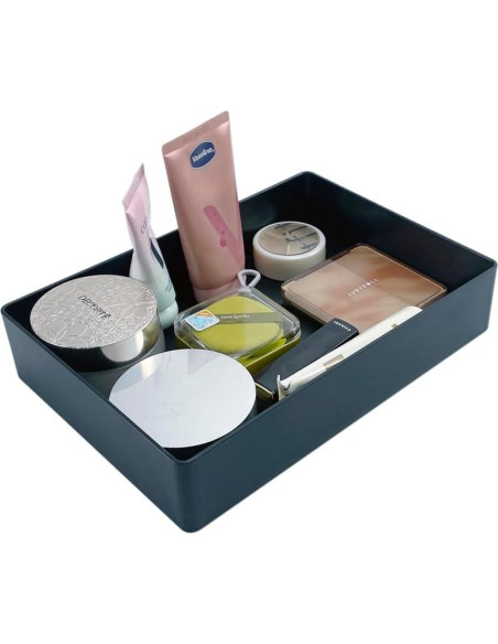 Organizador de Escritorio Rectangular Amazon Basics Negro 23.9x17cm Organizador de Escritorio Rectangular Amazon Basics Negro 23.9x17cm