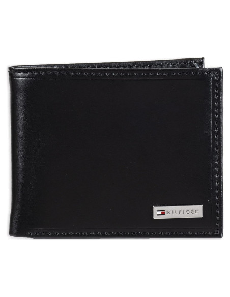 Cartera Bifold Hombre Tommy Hilfiger ID Removible Negra Cartera Bifold Hombre Tommy Hilfiger ID Removible Negra