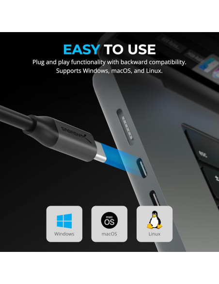 Adaptador USB Tipo-C a HDMI 8K Sabrent DA-CH8K 7680x4320 Adaptador USB Tipo-C a HDMI 8K Sabrent DA-CH8K 7680x4320