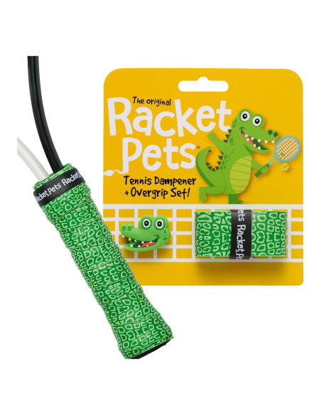 Dampener y Cinta de Overgrip Racket Pets Cocodrilo Tenis Dampener y Cinta de Overgrip Racket Pets Cocodrilo Tenis