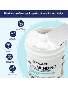 Kit de Reparación de Paneles de Yeso BONCART 8.6oz - Herramientas Todo en Uno 2
