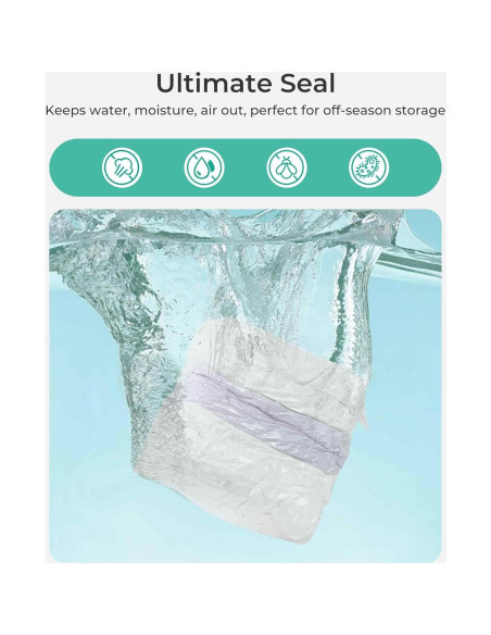 Bolsas de Almacenamiento al Vacío BAGSMART 6 Piezas 80% Compresión Bolsas de Almacenamiento al Vacío BAGSMART 6 Piezas 80% Compresión