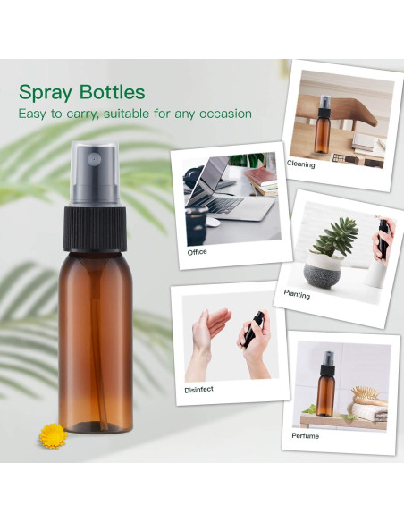 Botellas de Spray Pequeñas Lisapack 30ml Ámbar Paquete de 12 Botellas de Spray Pequeñas Lisapack 30ml Ámbar Paquete de 12