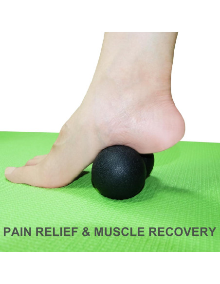 Bola de Masaje de Cacahuate Simplecool 12cm Negro - Terapia Miofascial Bola de Masaje de Cacahuate Simplecool 12cm Negro - Terapia Miofascial