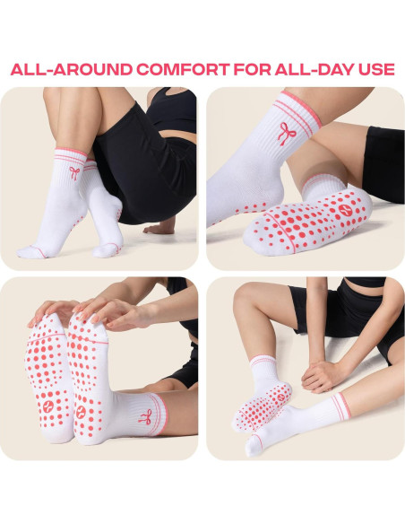 Calcetines Antideslizantes COOLMATE para Mujeres - 4 Pares Calcetines Antideslizantes COOLMATE para Mujeres - 4 Pares