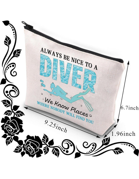 Bolsa de Maquillaje BDPWSS 22.86x17.02cm Diseño Buceo Bolsa de Maquillaje BDPWSS 22.86x17.02cm Diseño Buceo