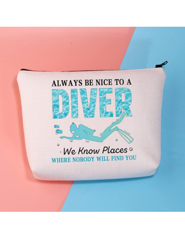 Bolsa de Maquillaje BDPWSS 22.86x17.02cm Diseño Buceo