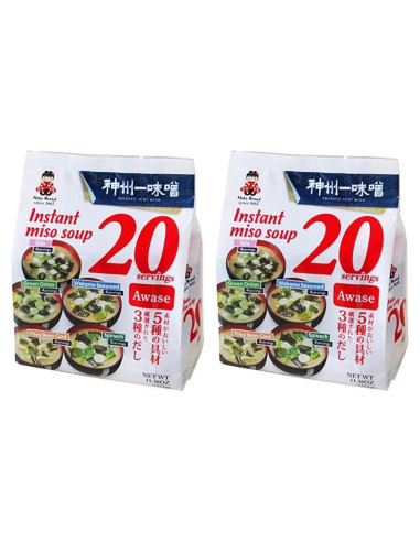 Sopa Miso Miko Brand 20 Piezas 320g (Paquete de 2)