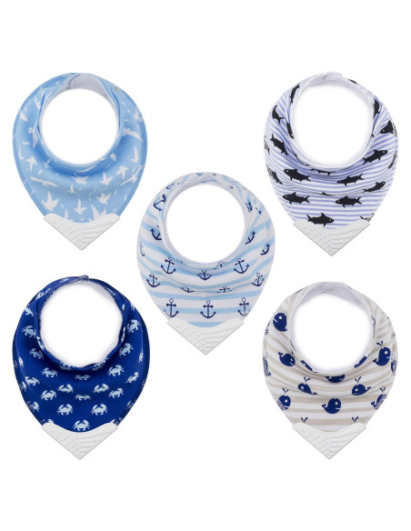 Conjunto de Baberos de Dentición Giftty Baby - Algodón Orgánico Conjunto de Baberos de Dentición Giftty Baby - Algodón Orgánico