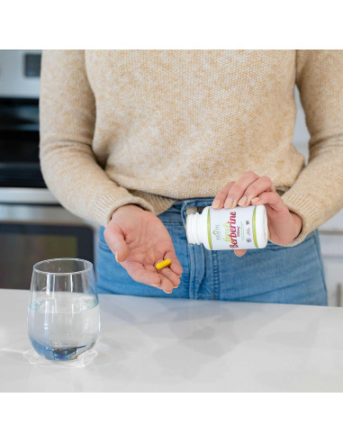 Suplemento de Berberina Fresca 450mg Salud Como Debe Ser 120 Cápsulas