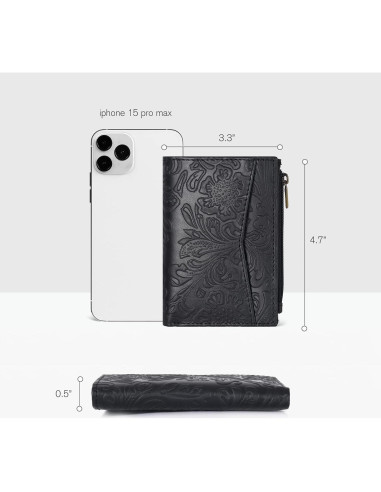 Billetera de Cuero Clifton Heritage para Mujeres - RFID Bifold