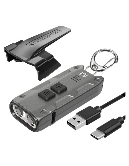 Linterna de Llavero Nitecore Tip SE Gris 700 Lúmenes Recargable Linterna de Llavero Nitecore Tip SE Gris 700 Lúmenes Recargable