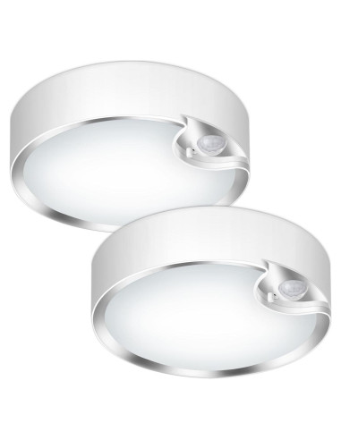 Luz de Techo LED TOOWELL con Sensor de Movimiento 400LM - 2 Paquete